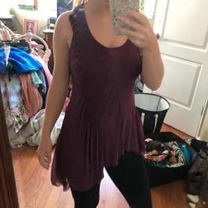 Xs free people asymmetrical tunic tank top